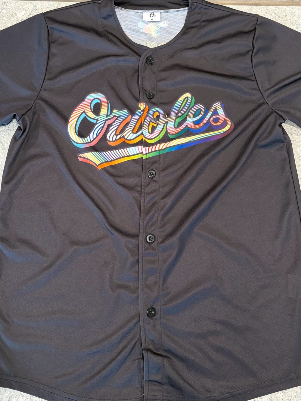 Baltimore Orioles Pride Jersey 2025 SGA Unisex-XL